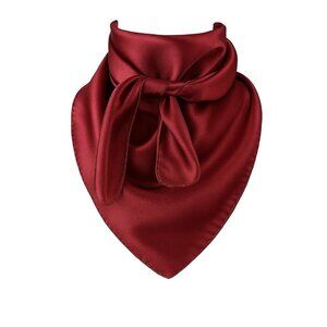 Burgundy Wild Rage Large Scarf 23x23 Inches Silk Feel Polyester Western Accessor